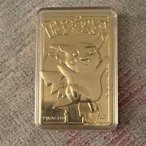 23k Gold Plated Pokémon Pikachu Card